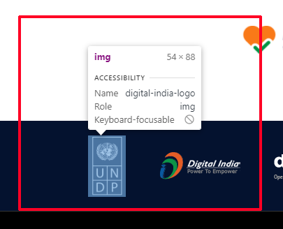  Wrong Description in ALT Tag of UNDP Logo