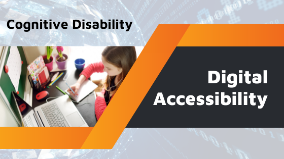 a child taking notes - cognitive disability - digital accessibility