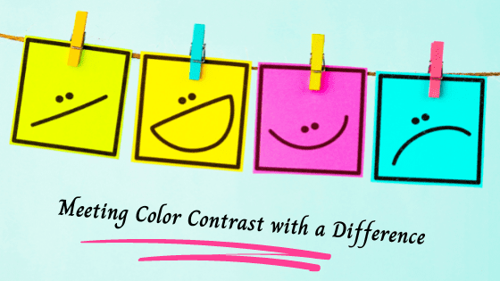 4 examples of color contrast