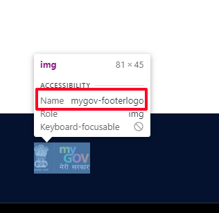 Wrong Description in ALT Tag of My Gov Logo